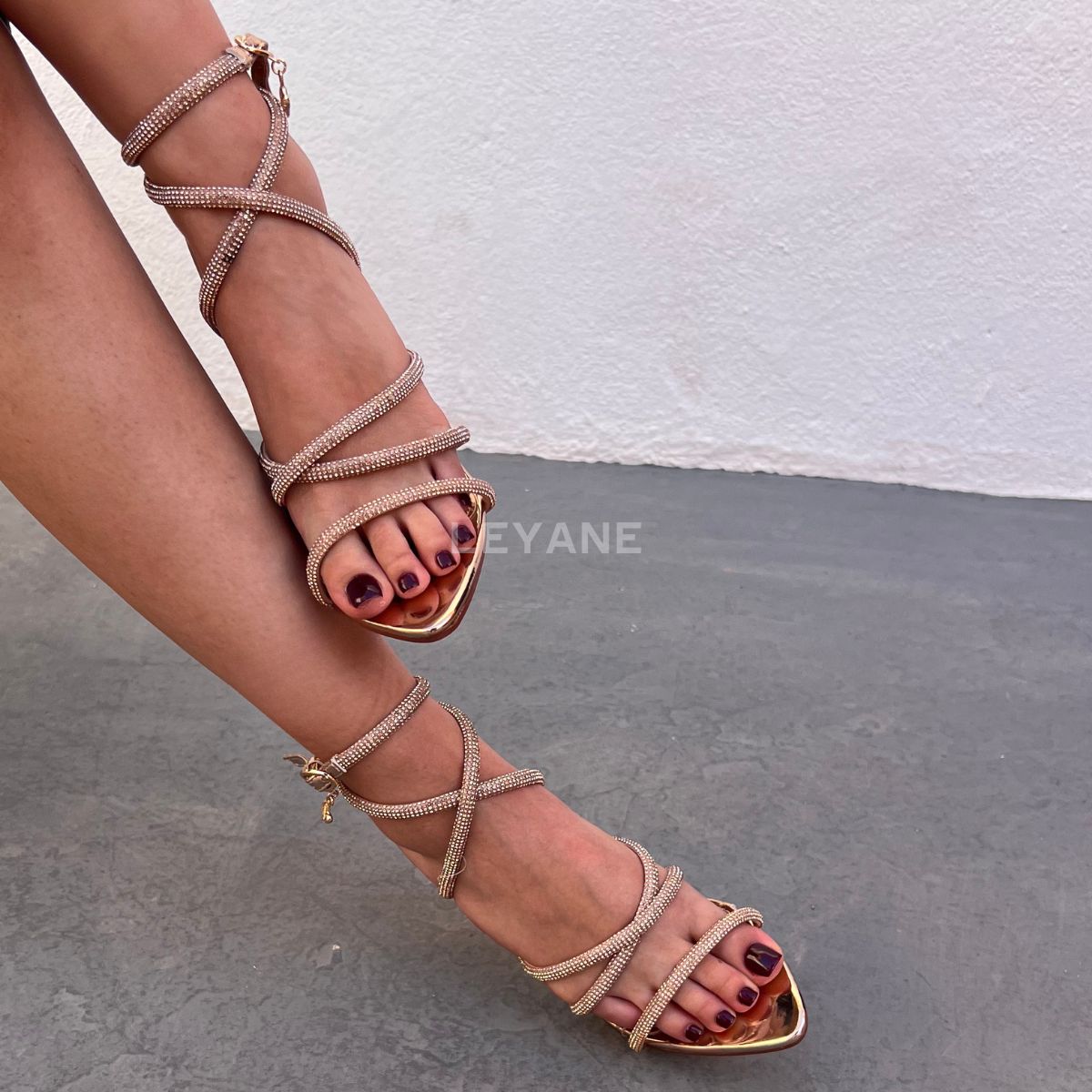 sandale soirée femmes, sandale strass, sandale soirée leyane, chaussures femmes maroc, chaussures leyane, sandale talons, talons leyane, talons maroc, heels maroc