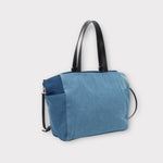 Sac tote bag bleu jean et noir&nbsp;  Dimension: 36cm*15.5cm*32cm  Cuir de qualité premium