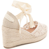 Espadrille compensée - Beige