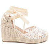 Espadrille compensée - White