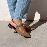 ballerine femme, ballerine slingback, ballerine taupe, chaussures femme maroc