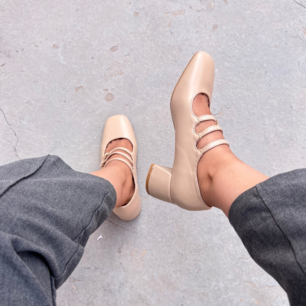Escarpin slingback Delphie beige - Femme Escarpin slingback Delphie beige - Femme