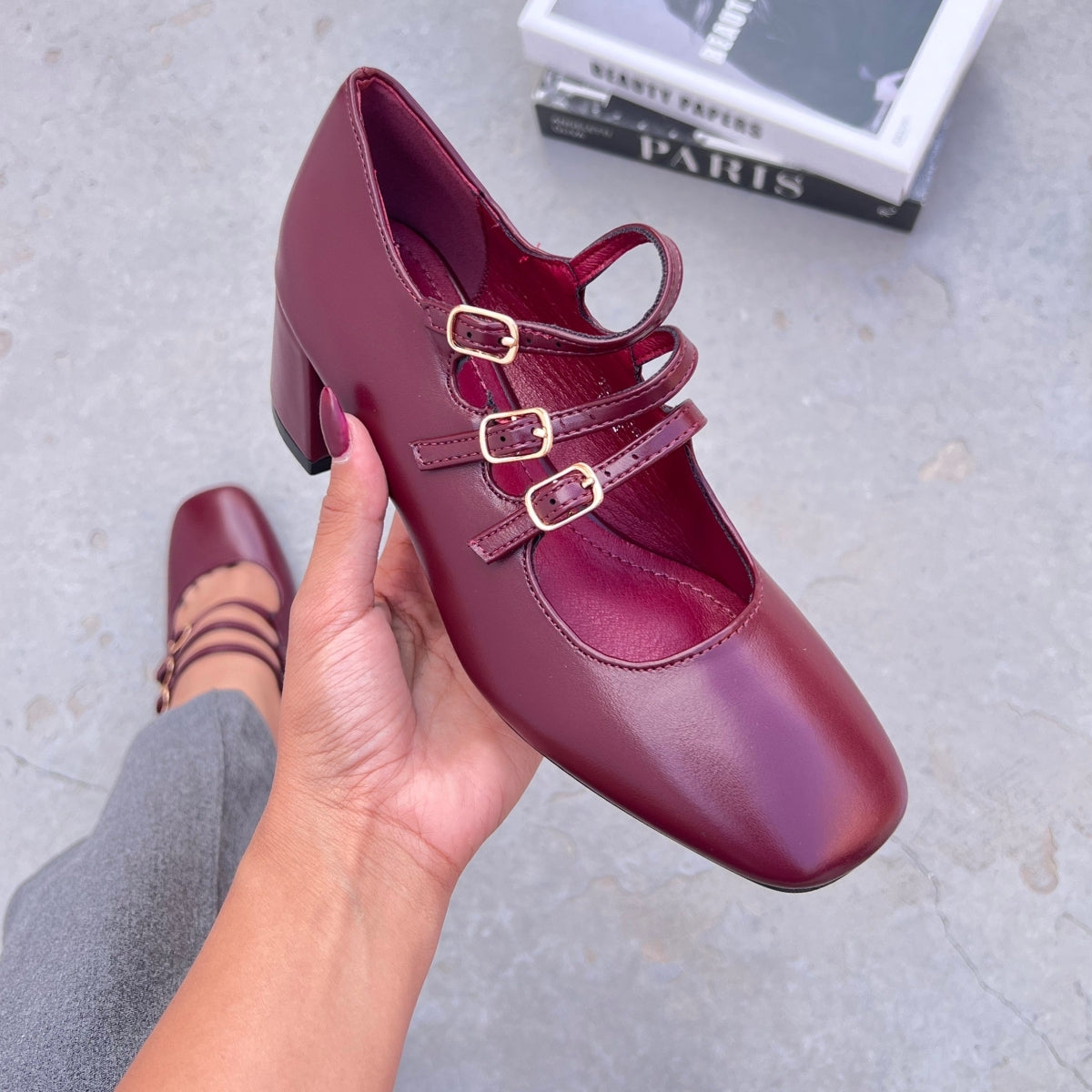 Luxe Femme Marque Chaussure Francaise De Luxe Babies En Cuir à