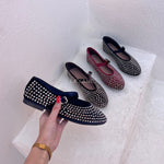 Ballerine bleu ; Ballerine strasse ; Ballerine tendance ; Ballerine chic .Ballerine femme 