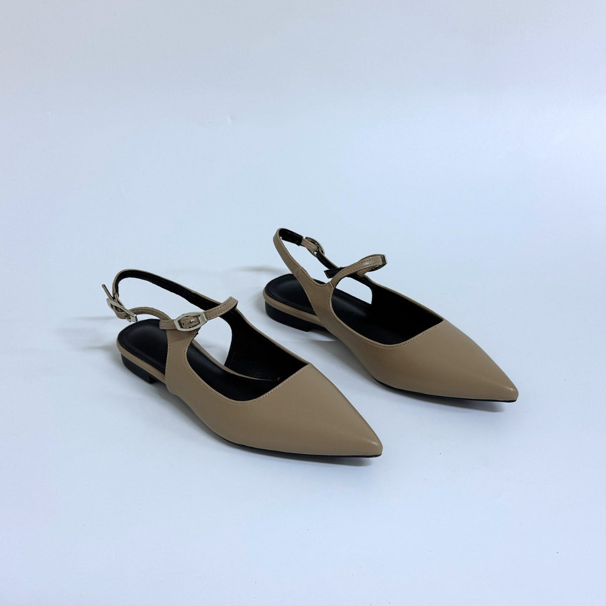 ballerine femme, ballerine slingback, ballerine taupe, chaussures femme maroc