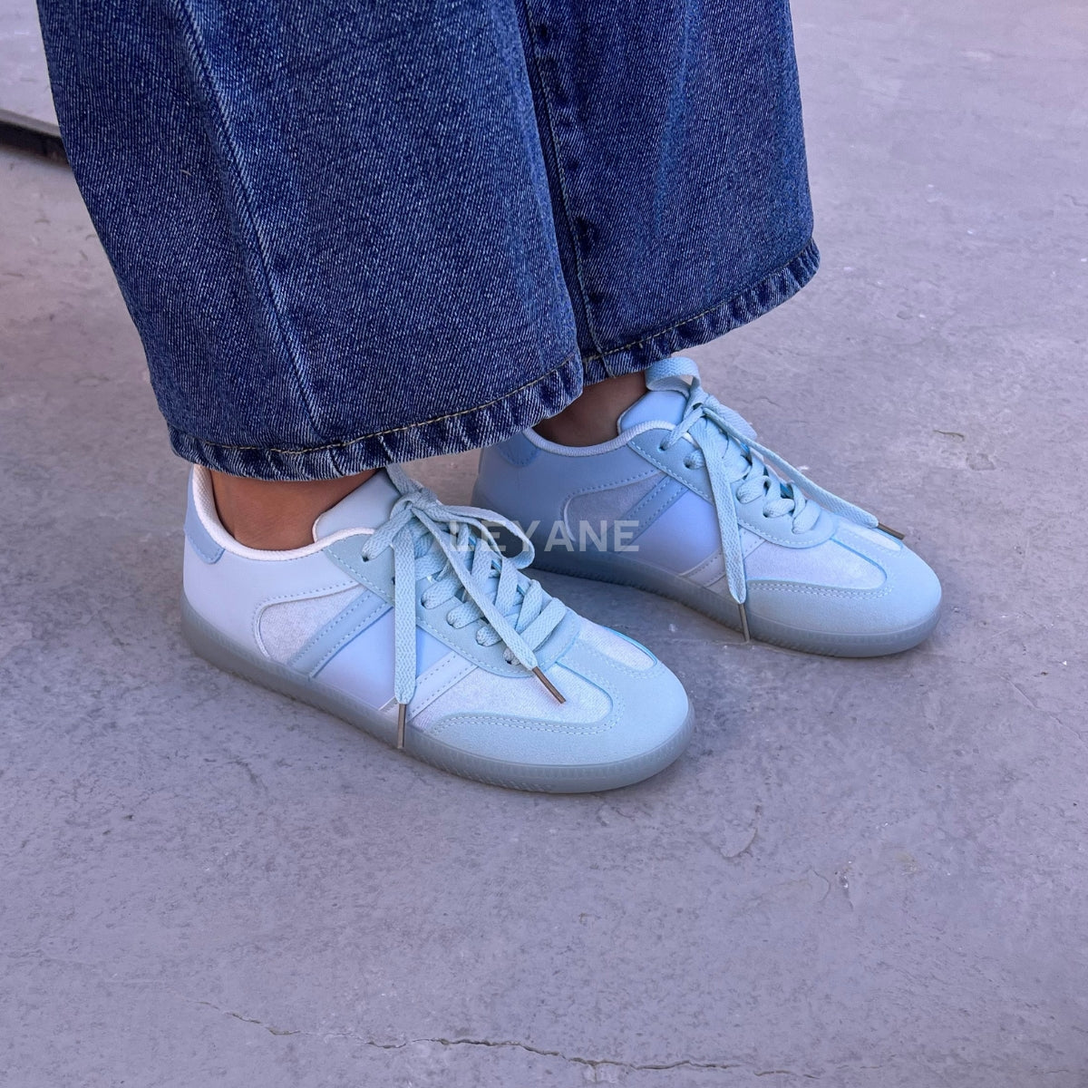 Basket Bleu ciel – Leyane Paris