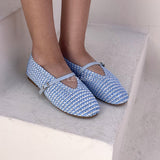 ballerines, Mary Jane, tressé, raphia, beige, naturel, été, chaussures plates, élégantes, casual chic, bride, femme, confort, minimaliste 