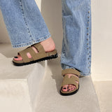 sandale plate, sandale maroc , sandale chunky, chaussures maroc, sandale femme, sandale zara, sandale été, sandals confortables, mules en daim, mules en crochets, mules maroc, mules femmes, mules tendance, sandale et mule, sabots femme
