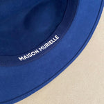 CHAPEAU EN LAINE UNISEX EN BLEU ROYAL - CHAPEAU MAISON MURIELLE MAROC