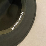 CHAPEAU EN LAINE UNISEX EN  KAKI - CHAPEAU MAISON MURIELLE MAROC