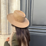 chapeau, chapeau maroc, chapeau homme, chapeau femme Chapeau unisex en laine - Camel fedora 