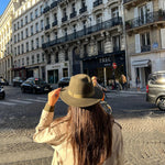 CHAPEAU EN LAINE UNISEX EN  KAKI - CHAPEAU MAISON MURIELLE MAROC