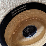 Chapeau Panama écru tissé à la main
